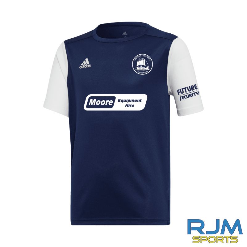 Camelon Juniors Foundation Away Adidas Estro 19 Jersey Dark Blue