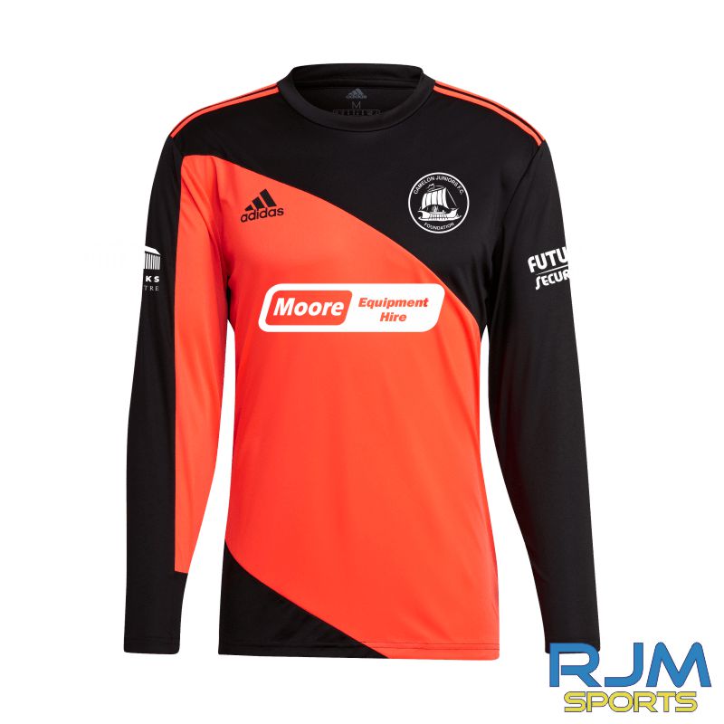 Camelon Juniors Foundation Away Goalkeeper Adidas Squadra 21 Jersey Solar Red