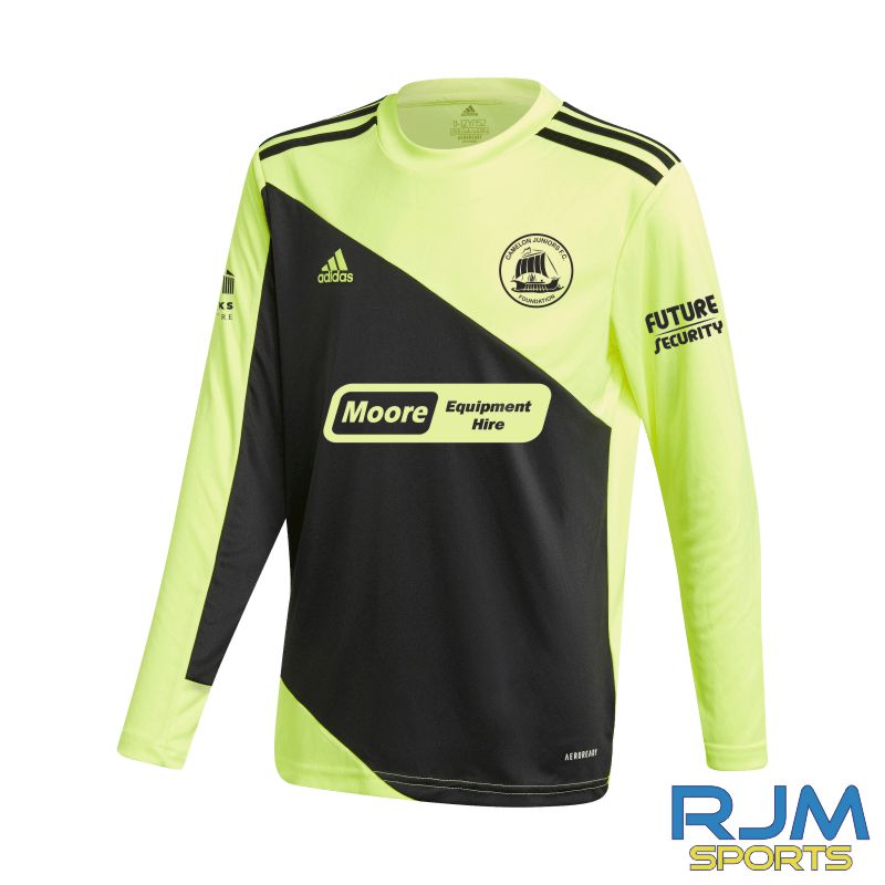 Camelon Juniors Foundation Home Goalkeeper Adidas Squadra 21 Jersey Team Solar Yellow