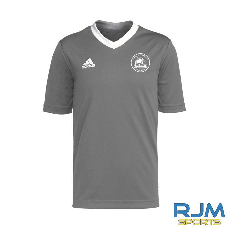 Camelon Juniors Foundation Coaches Adidas Entrada 22 Jersey Grey