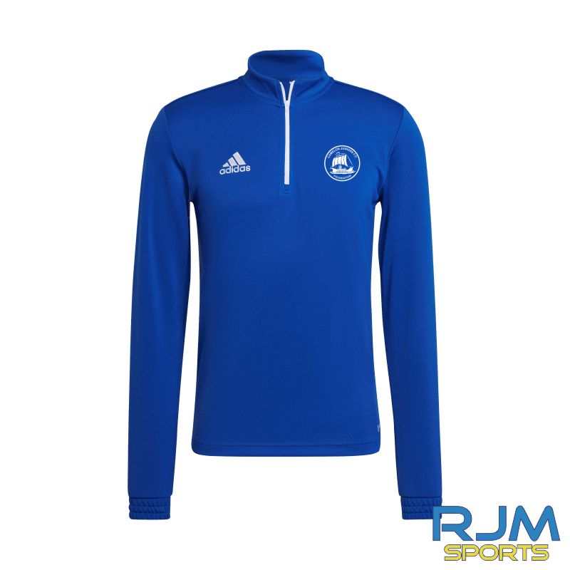 Camelon Juniors Foundation Players Training Adidas Entrada 22 Quarter Zip Royal Blue