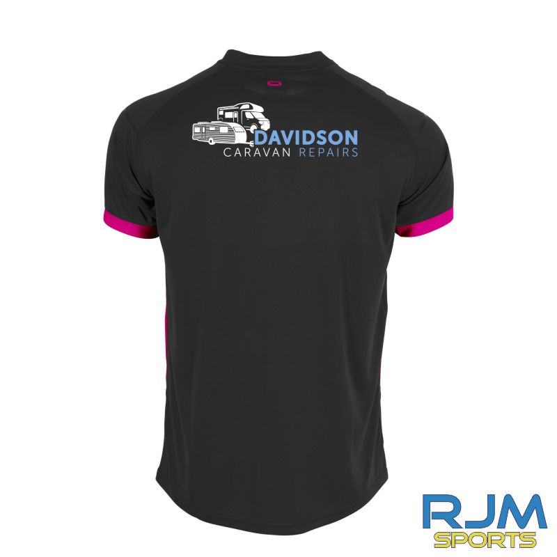 Annan Athletic Ladies FC Stanno First Shirt Black Pink - Image 2