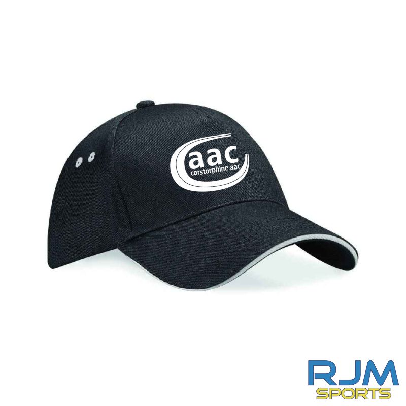 Corstorphine AAC Beechfield Cap Black/Light Grey