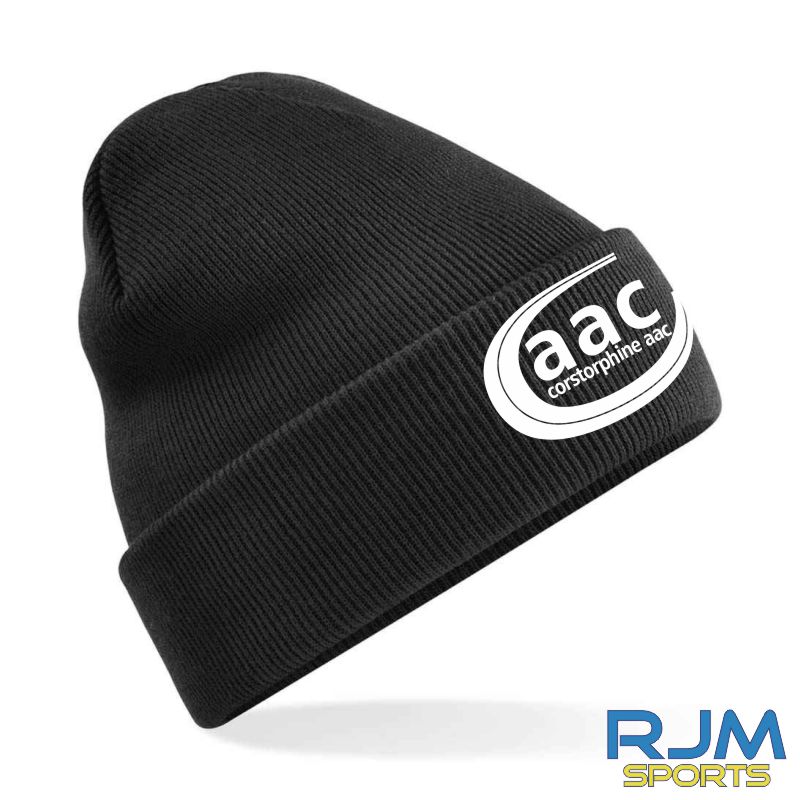 Corstorphine AAC Beechfield Cuffed Beanie Black
