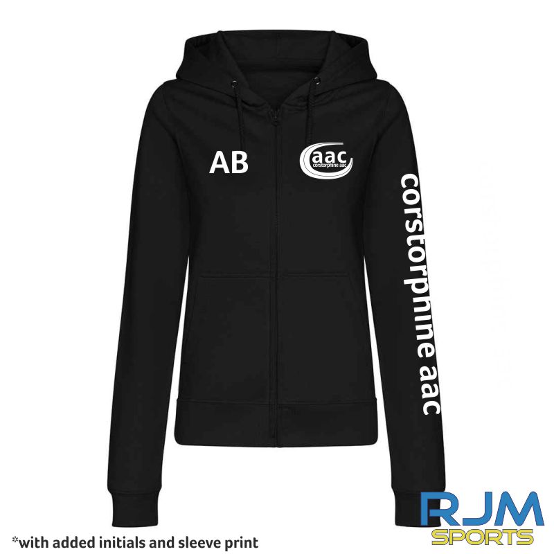 Corstorphine AAC AWDis Ladies Zipped Hoodie - Image 2