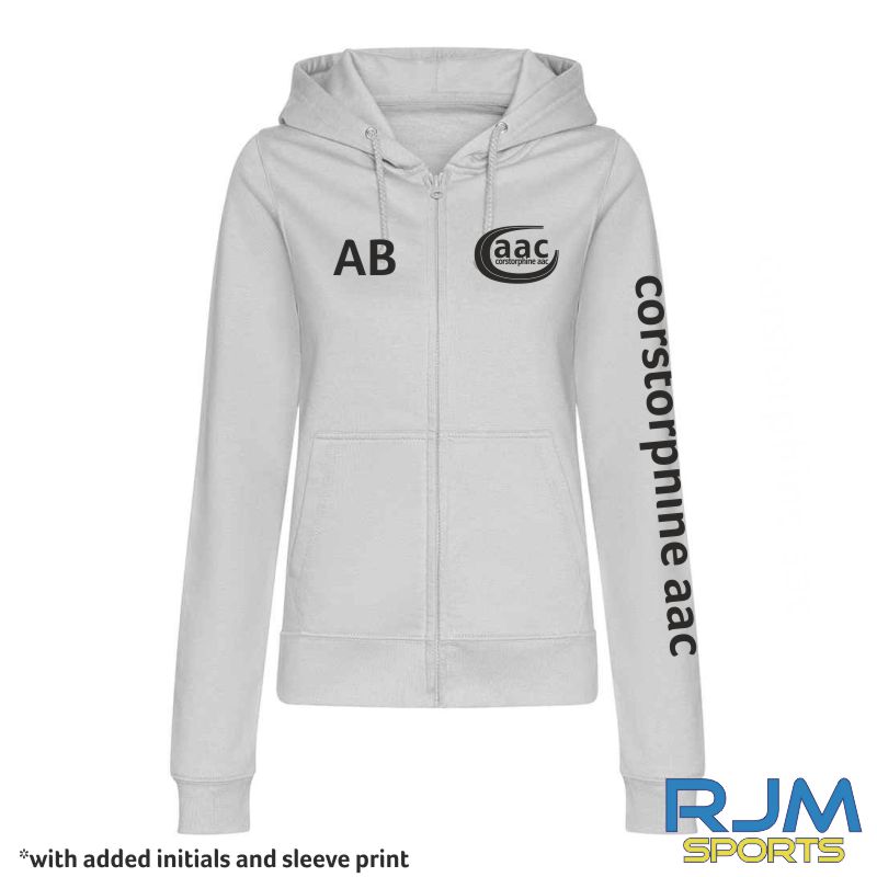 Corstorphine AAC AWDis Ladies Zipped Hoodie - Image 3