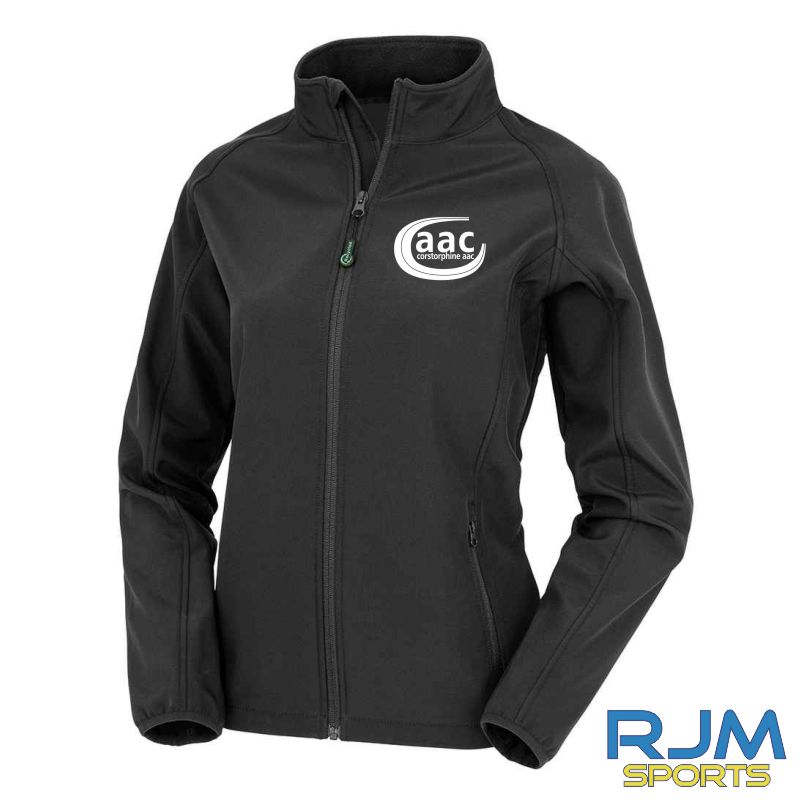 Corstorphine AAC Ladies Result Genuine Recycled Soft Shell Jacket Black