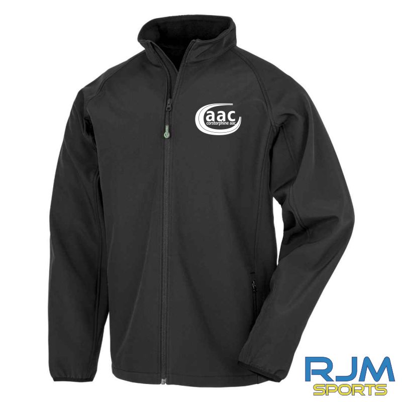 Corstorphine AAC Result Genuine Recycled Soft Shell Jacket Black