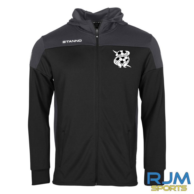 Cowie United FC Coaches Stanno Pride Hooded Sweat Jacket Black/Anthracite