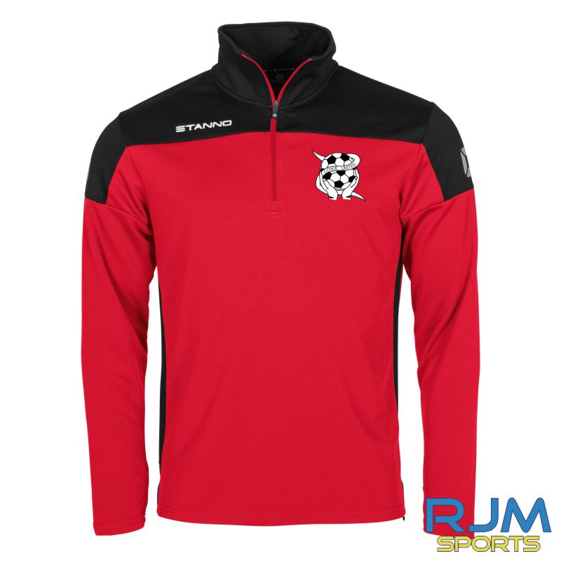 Cowie United FC Stanno Pride Training Quarter Zip Red/Black
