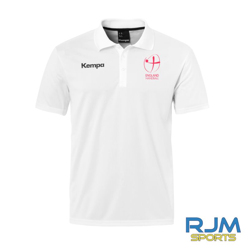 England Handball Kempa Poly Polo Shirt White