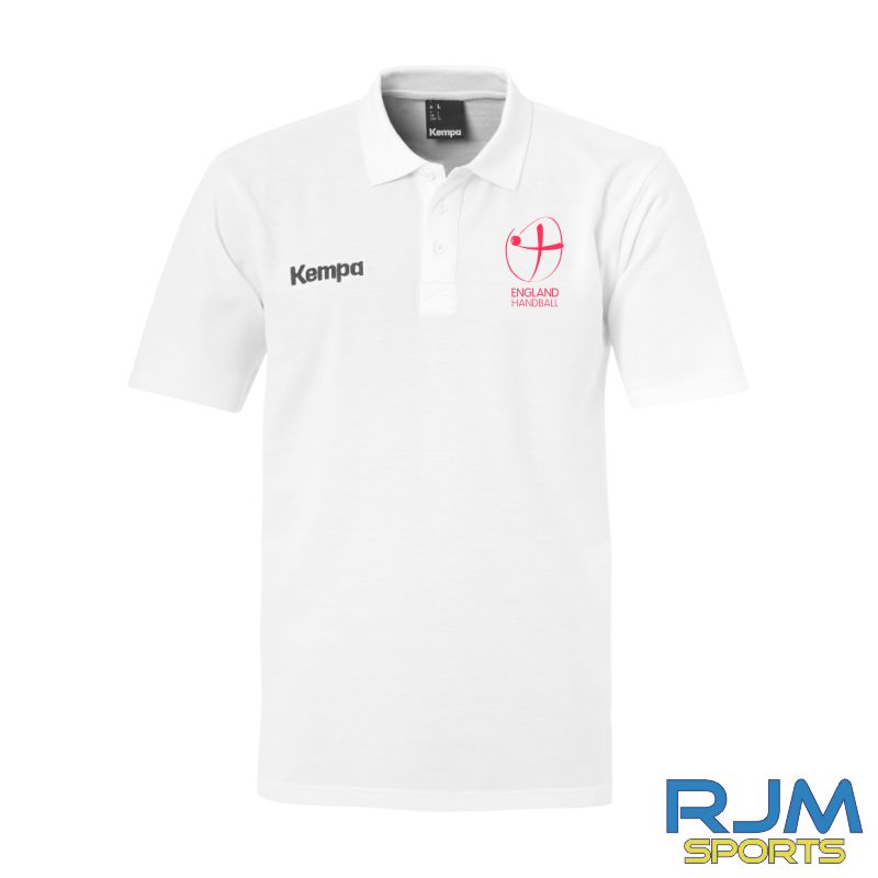 England Handball Kempa Classic Polo Shirt White
