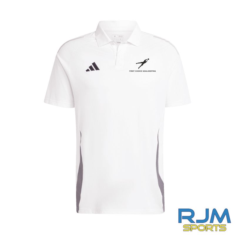 First Choice Goalkeeping Coaches Adidas Tiro 24 Competition Polo White