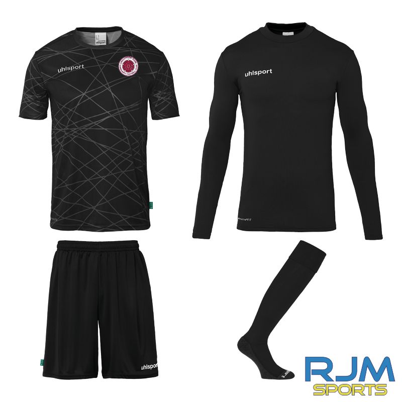 Linlithgow Rose Community FC Home Uhlsport Prediction Goalkeeper Bundle Black