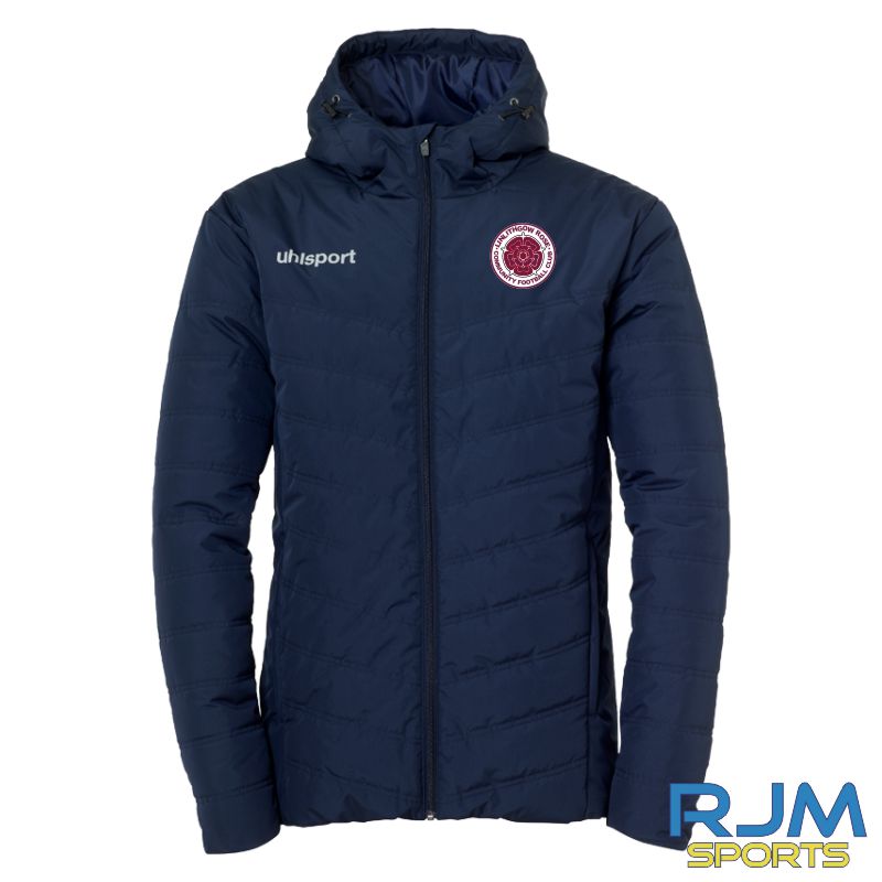 Linlithgow Rose Community FC Players Training Uhlsport Essential Winter Paddedd Jacket Navy