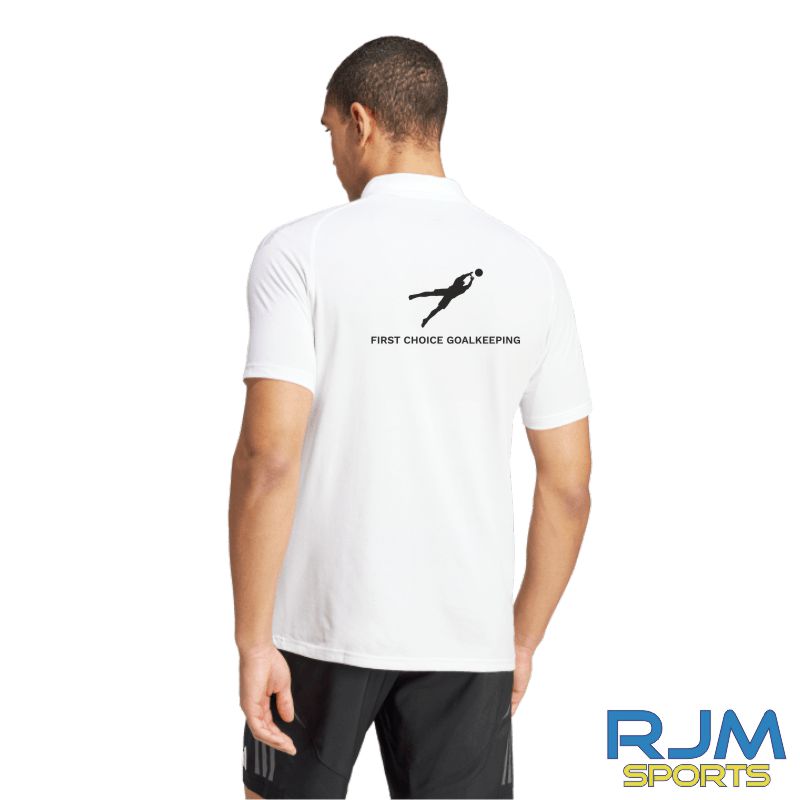 First Choice Goalkeeping Coaches Adidas Tiro 24 Competition Polo White - Image 2