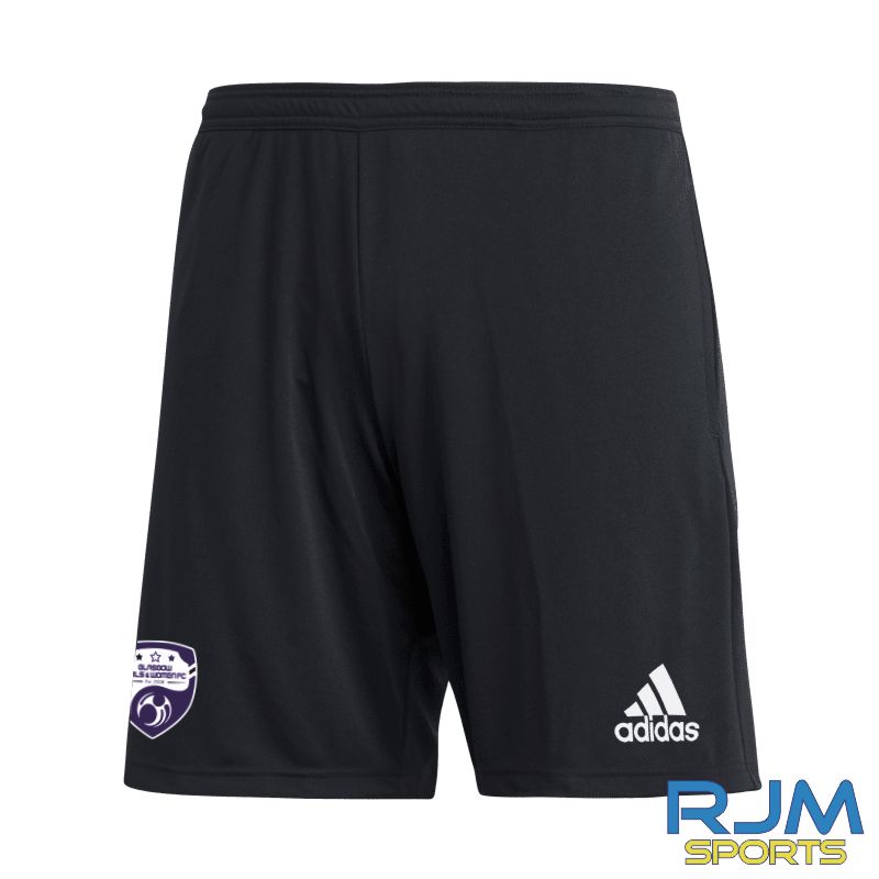Glasgow Girls and Women Leisure Entrada 22 Training Shorts Black