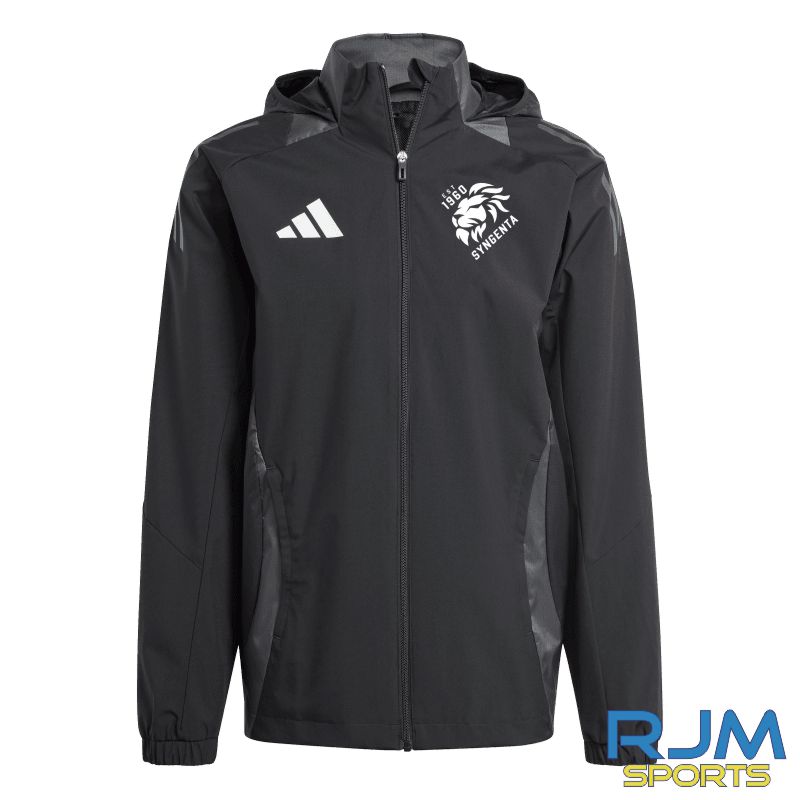 Syngenta Juveniles FC Coaches Training Adidas Tiro 24 Competition All Weather Jacket Black/Grey