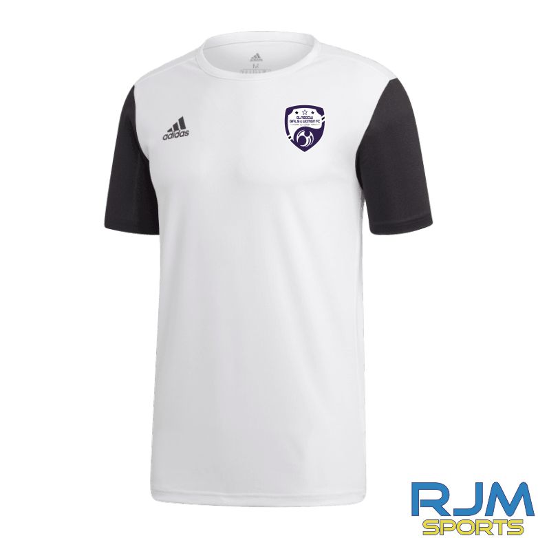 Glasgow Girls and Women Adidas Estro 19 Jersey White/Black