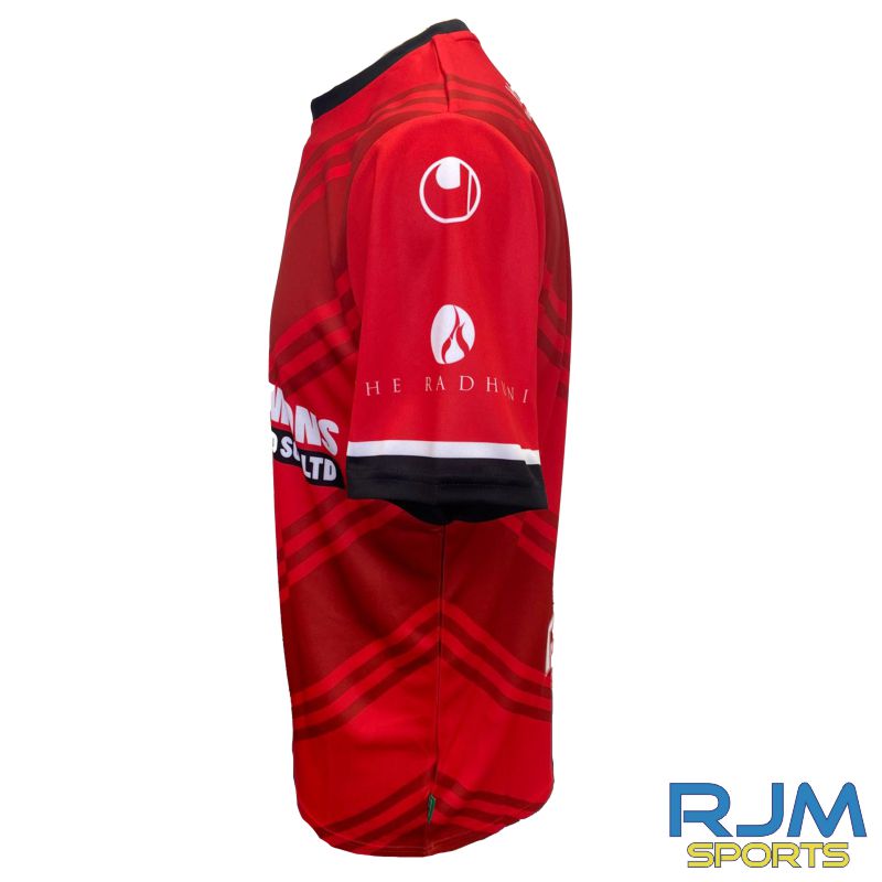 Bonnyrigg Rose FC 2024/25 Third Kit Uhlsport Shirt Red - Image 4