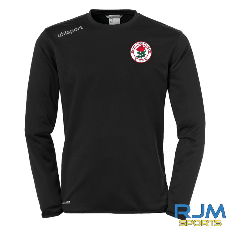 Bonnyrigg Rose FC Uhlsport Training Top Black