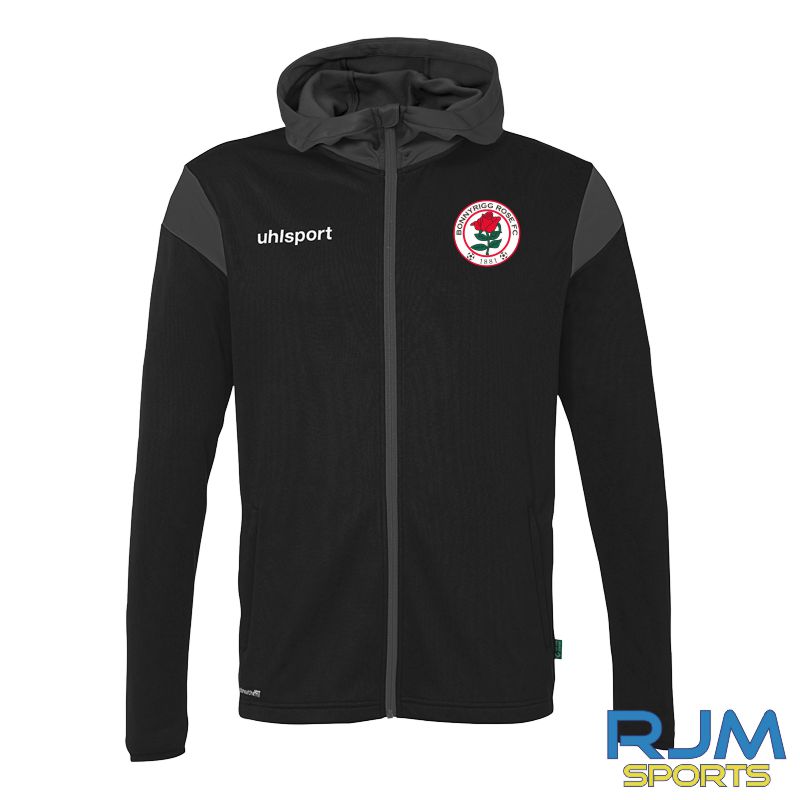 Bonnyrigg Rose FC Uhlsport Squad 27 Track Hood Jacket Black