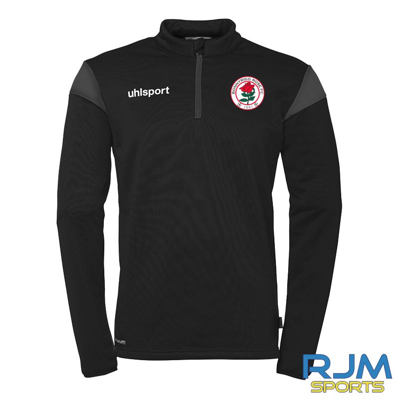 Bonnyrigg Rose FC Uhlsport Squad 27 1/4 Zip Black