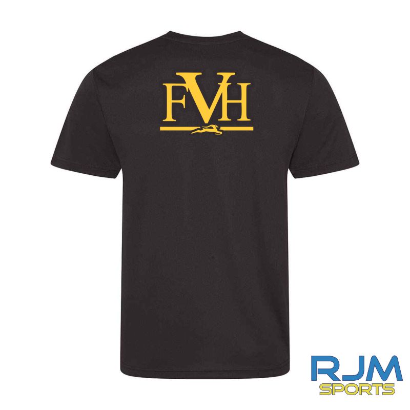 Falkirk Victoria Harriers AWDis Cool T-Shirt Black - Image 2