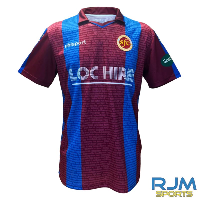 Stenhousemuir FC 2024/25 Home Shirt Bordeaux/Royal