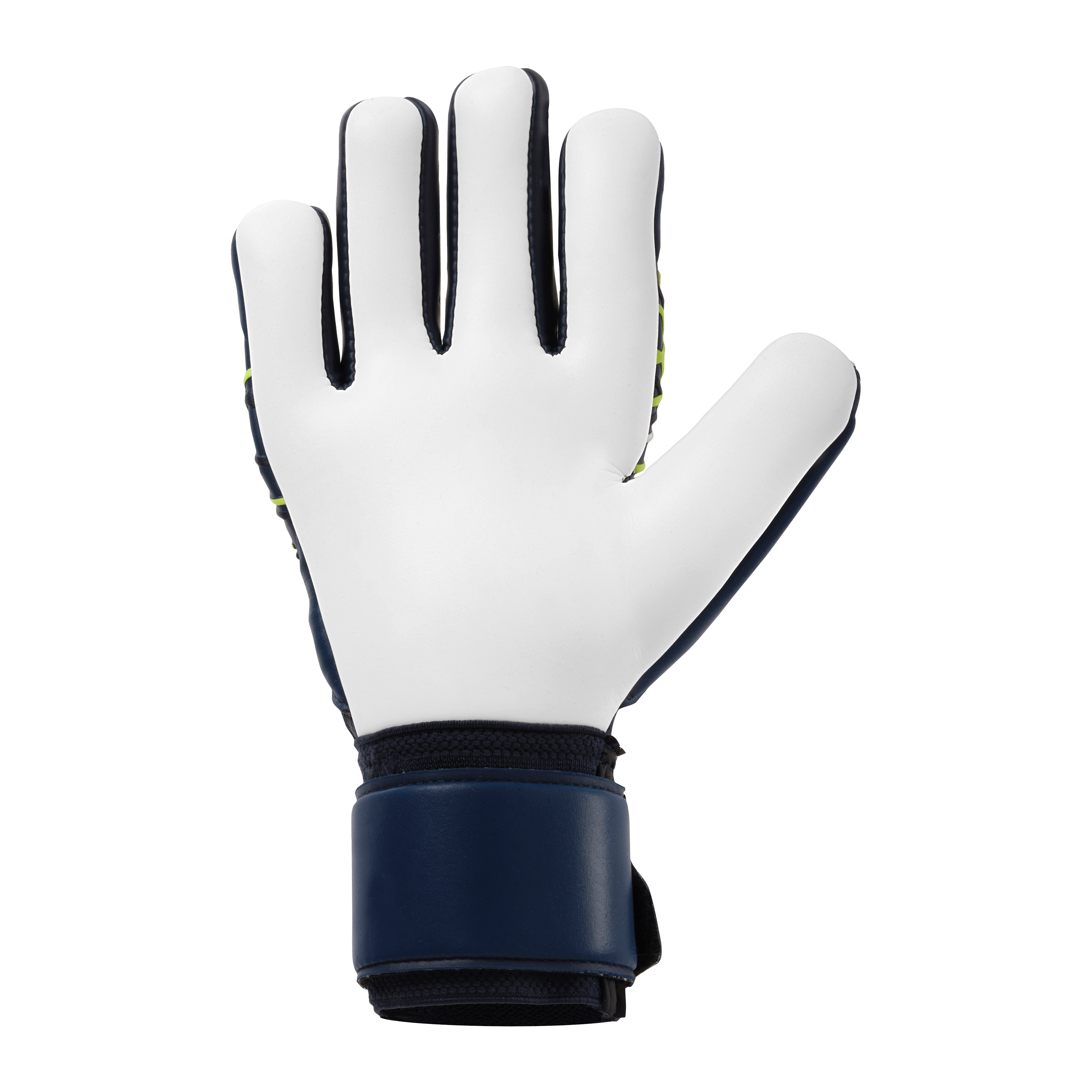 Uhlsport Prediction Supersoft HN Goalkeeper Gloves Navy/White/Yellow - Image 3