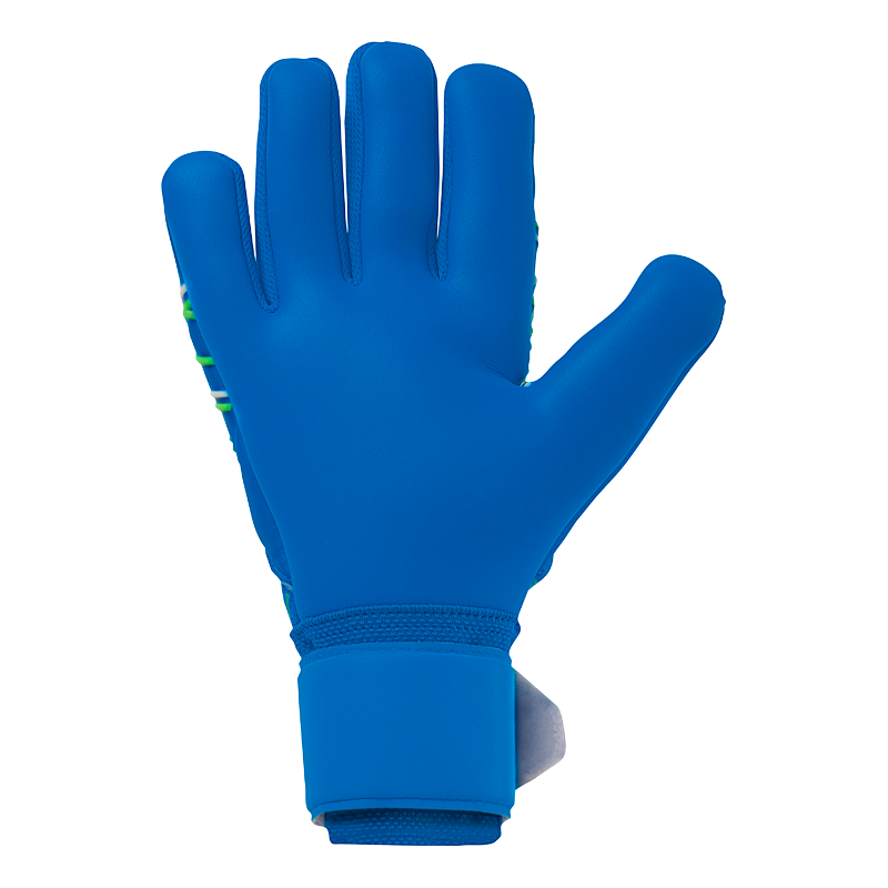 Uhlsport Aquasoft HN Goalkeeper Gloves Blue/Green/White - Image 3