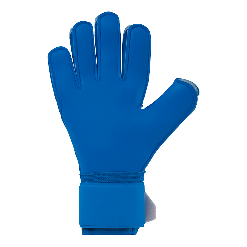 Uhlsport Aquasoft Goalkeeper Gloves Blue/Black/Green - Image 2