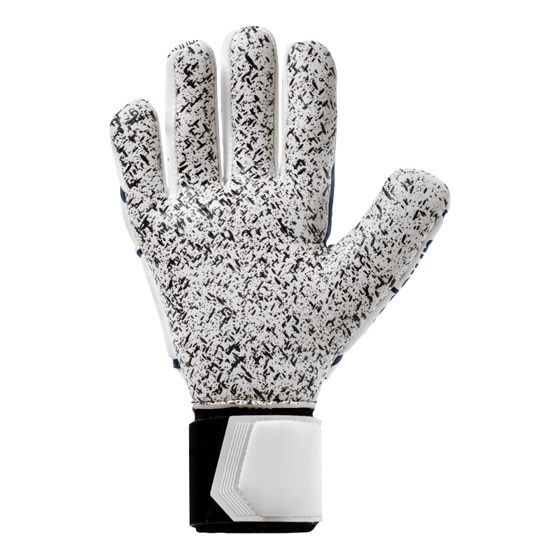 Uhlsport SUPERGRIP HN Goalkeeper Gloves White/Navy - Image 3