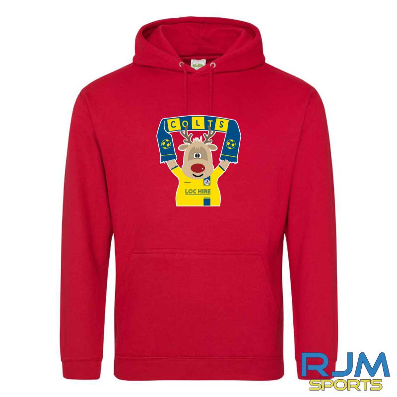 Cumbernauld Colts FC Christmas Reindeer Hoodie - Image 3