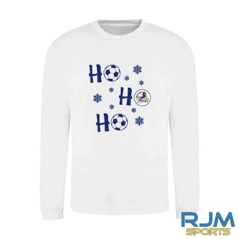 Cumbernauld Colts FC Christmas HO HO HO Sweatshirt - Image 4