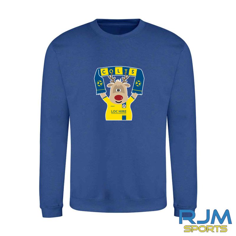 Cumbernauld Colts FC Christmas Reindeer Sweatshirt - Image 3