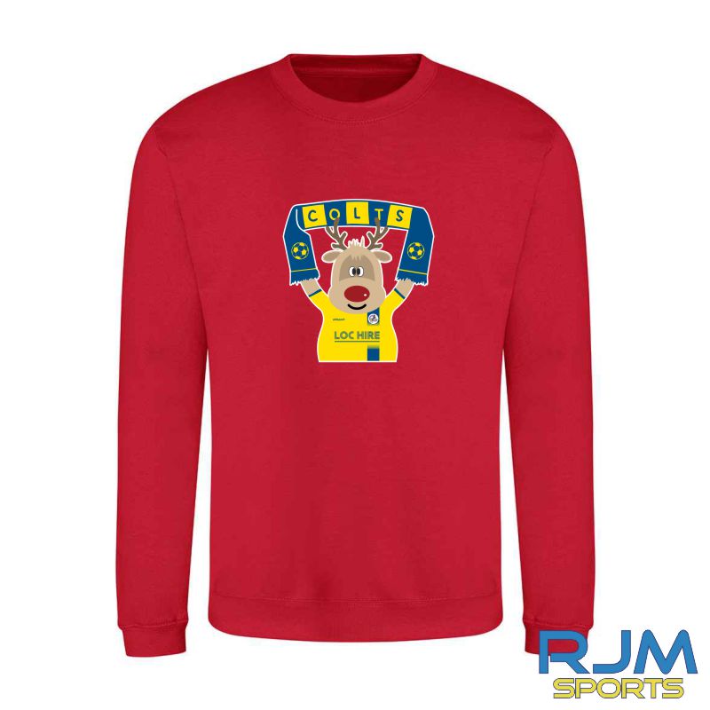 Cumbernauld Colts FC Christmas Reindeer Sweatshirt - Image 4