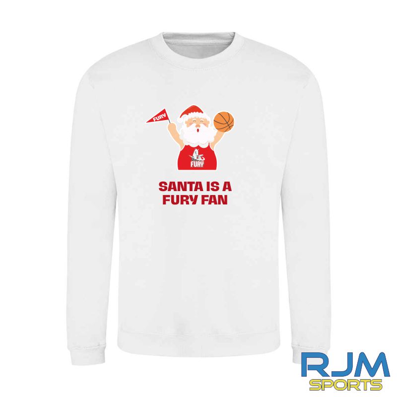 Falkirk Fury FC Christmas Santa is a Fury Fan Sweatshirt - Image 3