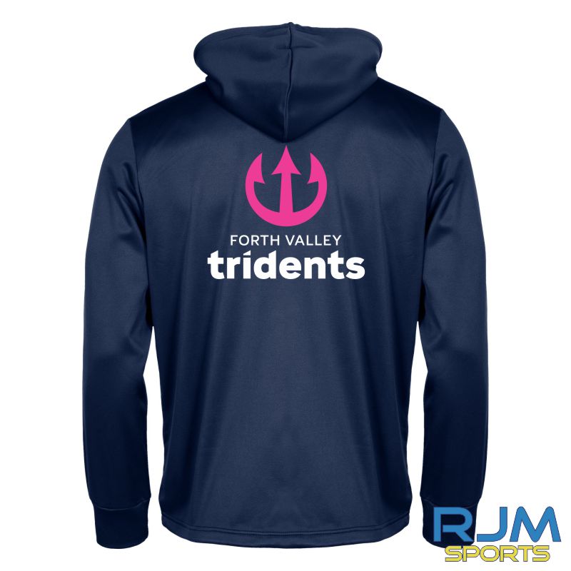 Forth Valley Tridents Stanno Field Hooded Full Zip Top Navy - Image 3