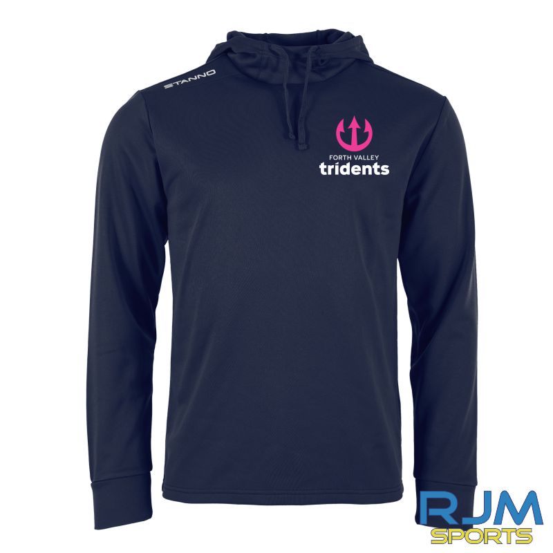 Forth Valley Tridents Stanno Field Hooded Top Navy - Image 4