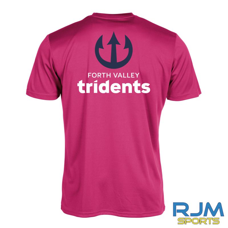 Forth Valley Tridents Stanno Field Competition T-Shirt Pink - Image 3