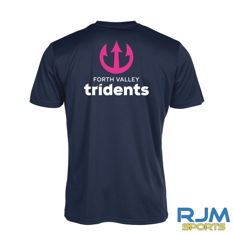 Forth Valley Tridents Stanno Field Training T-Shirt Navy - Image 3