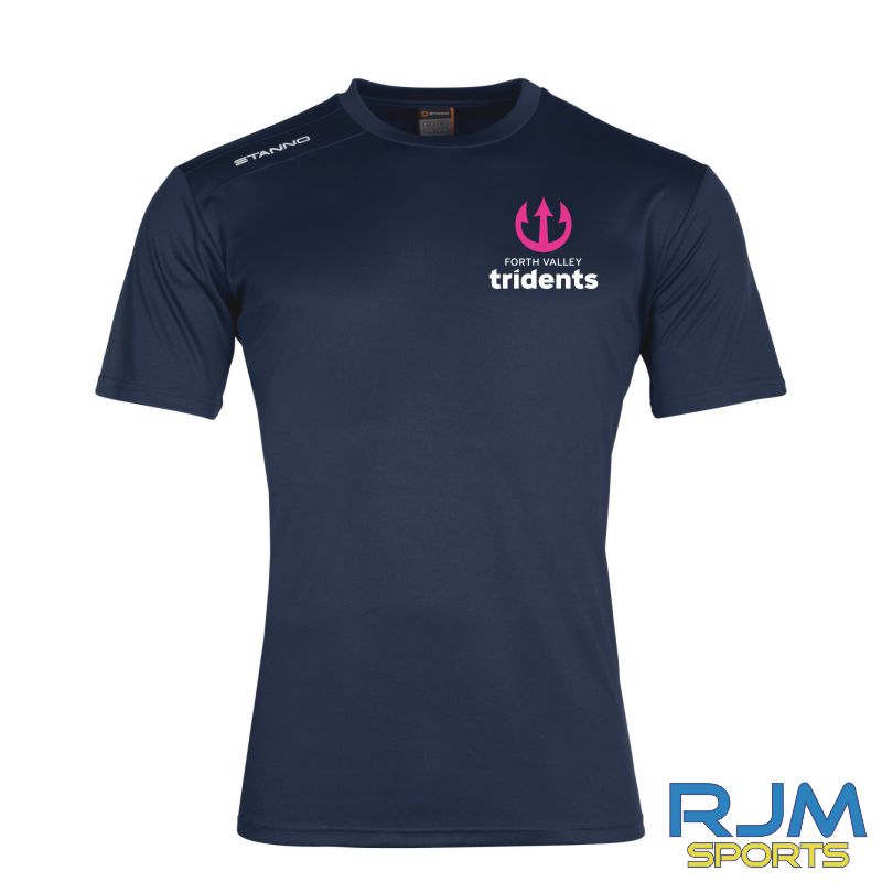 Forth Valley Tridents Stanno Field Training T-Shirt Navy - Image 2