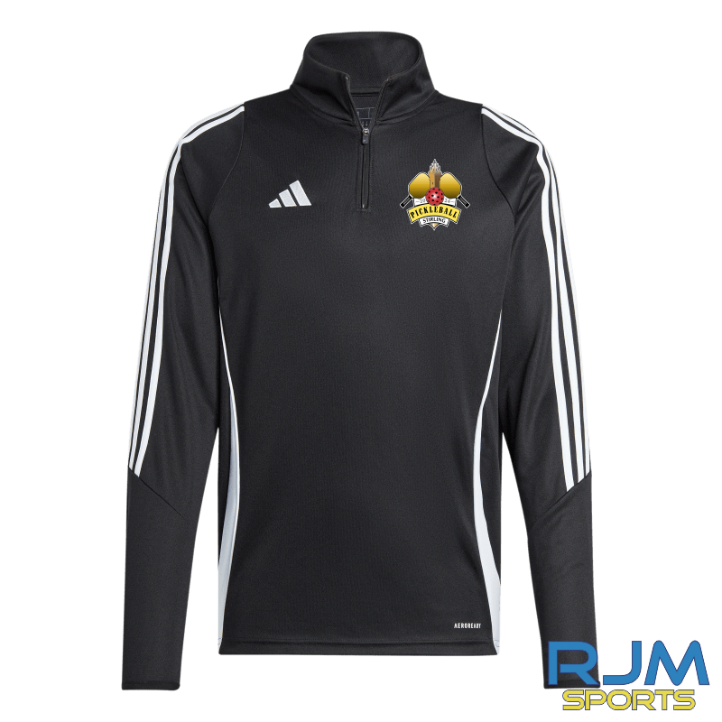 Pickleball Stirling Adidas Tiro 24 Training 1/4 Zip Black/White