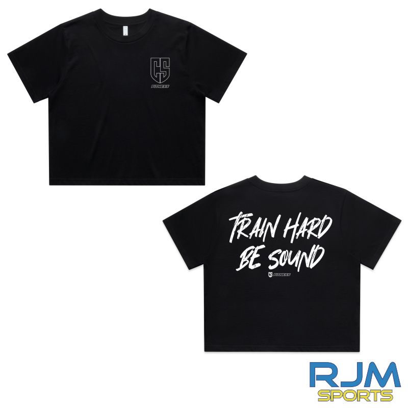 CS Fitness 'Train Hard Be Sound' Classic Crop T-Shirt Female Fit