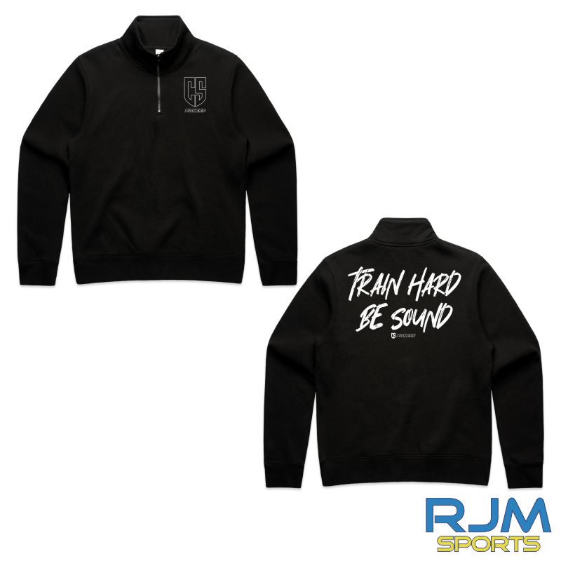 CS Fitness 'Train Hard Be Sound' Half Zip Crew Female Fit