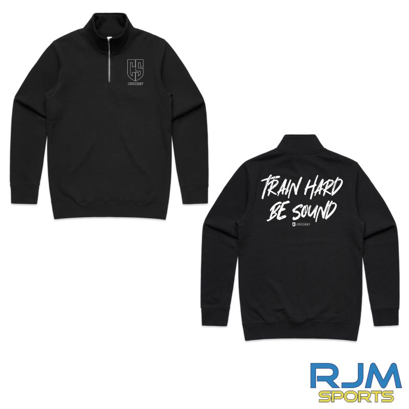 CS Fitness 'Train Hard Be Sound' Half Zip Crew Male Fit