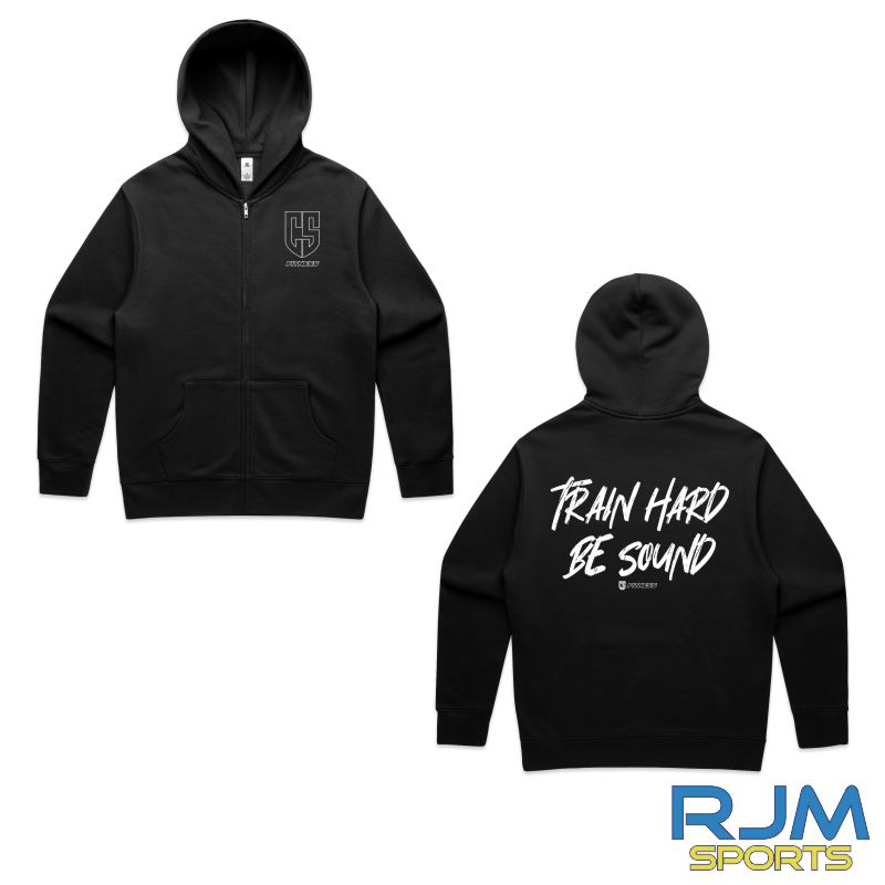 CS Fitness 'Train Hard Be Sound' Relax Zip Hood Male Fit