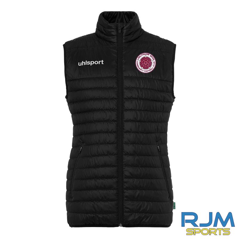 Linlithgow Rose Community FC Female Fit Coaches Uhlsport Ultra Lite Vest Black