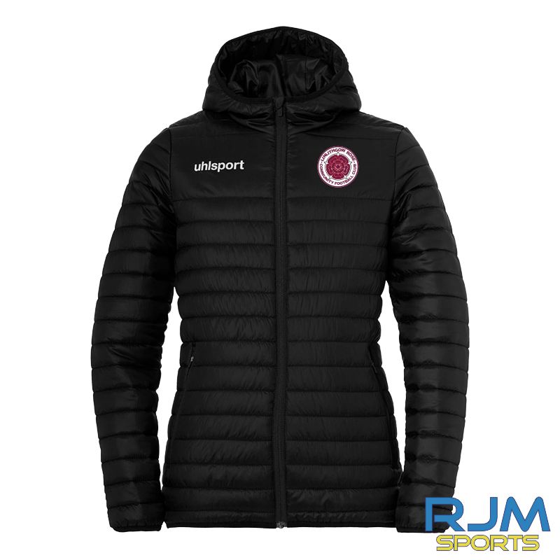 Linlithgow Rose Community FC Female Fit Coaches Uhlsport Ultra Lite Jacket Black